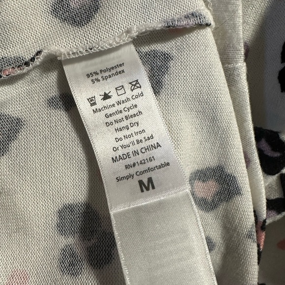 LulaRoe AMBER Leopard Print Pullover Hoodie Size M - Picture 3 of 4